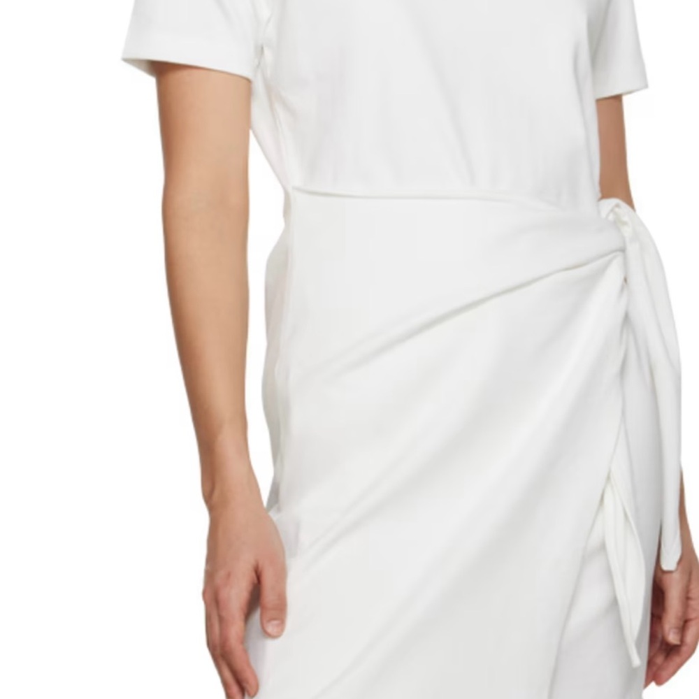 Elegant Vince White Wrap Dress